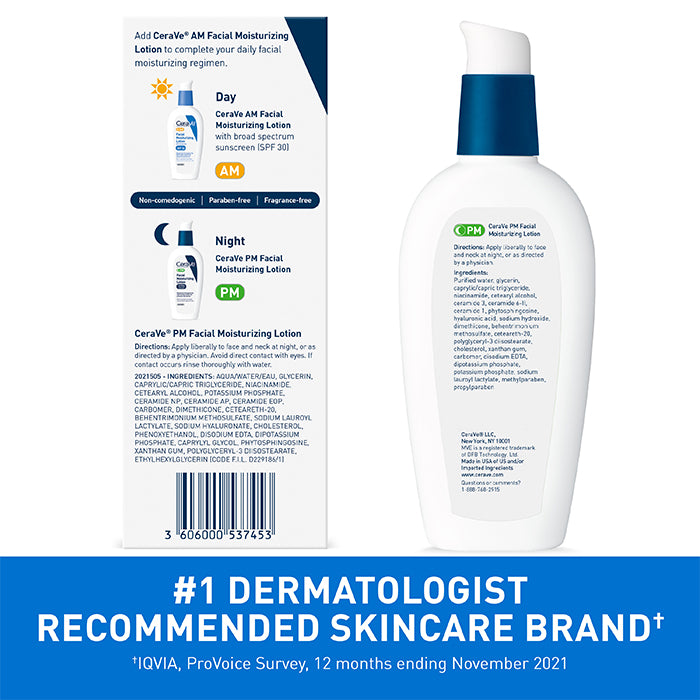 CeraVe Skincare Moisturizers Pm Facial Moisturizing Lotion