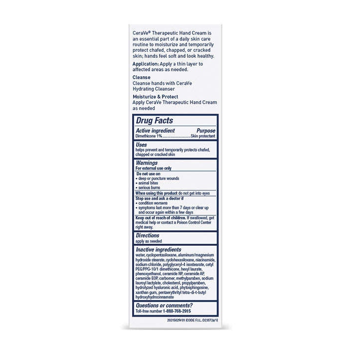 CeraVe Skincare Moisturizers Therapeutic Hand Cream